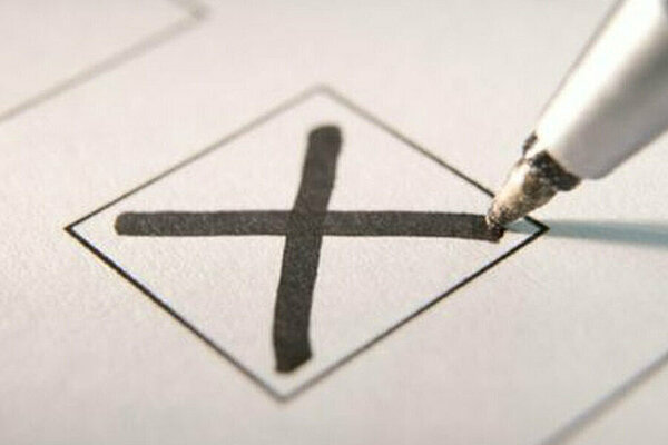 X on a ballot paper